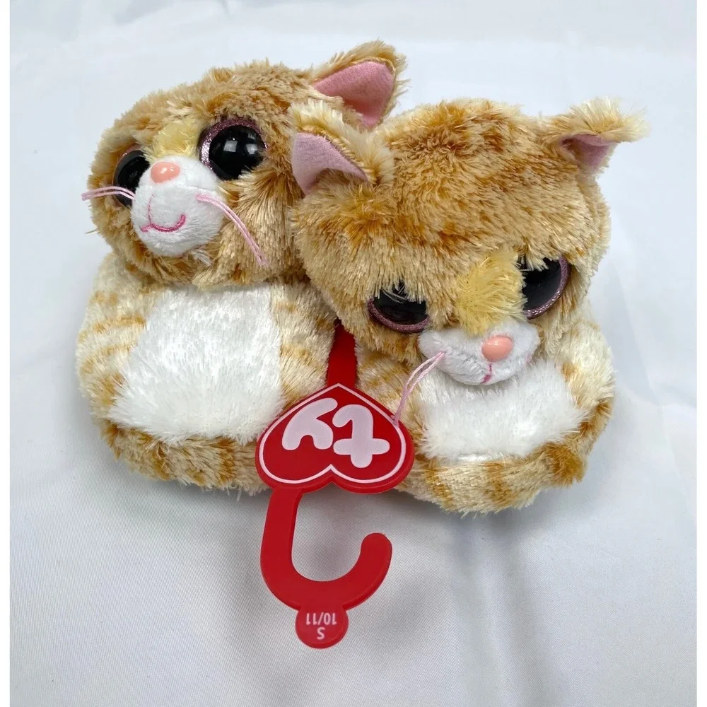 TY Beanie Boos Cat Tabitha Slippers Girl Child Size Small 10-11